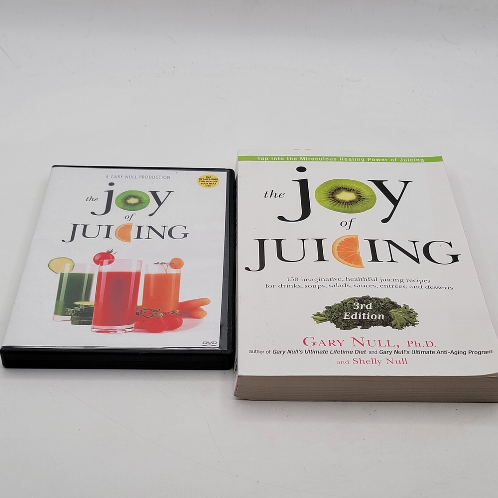 Gary Null The Joy of Juicing Book 3rd Ed & DVD Set Health Recipes Good